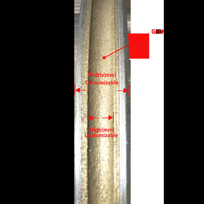 80 mm Grit kundenspezifisches Diamant-Gitterrad für Glasverarbeitungsmaschine Abrasivscheibe