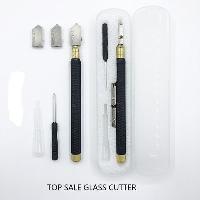 2 mm Glasschneidwerkzeug mit Ölbehältergriff und 145 mm schwarzem Stahlgriff