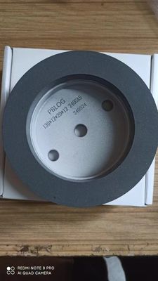 Harzpolierrad / Harzschleifrad 150 mm Weißbraun 120-240 Grit für Doppelkante