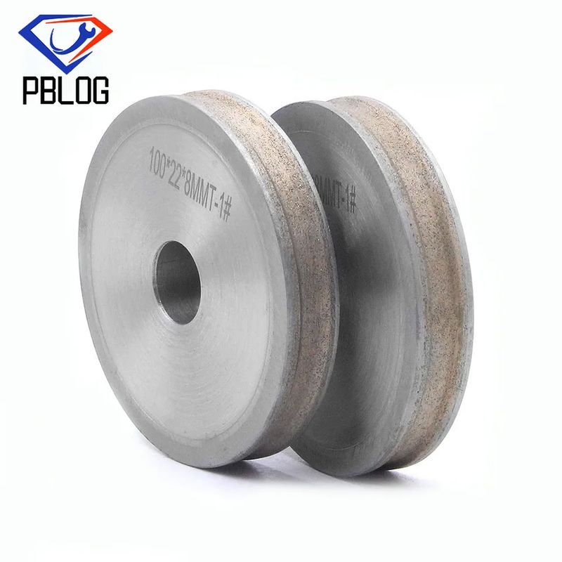 PBLOG Diamantschleifrad 240 Grit Runder Rand Arbor Loch 12/22/30mm Maximalgeschwindigkeit 4500rpm